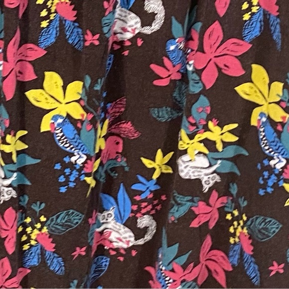 Modcloth Whimsical Lemur Print Dress Sz 3X - Picture 3 of 9
